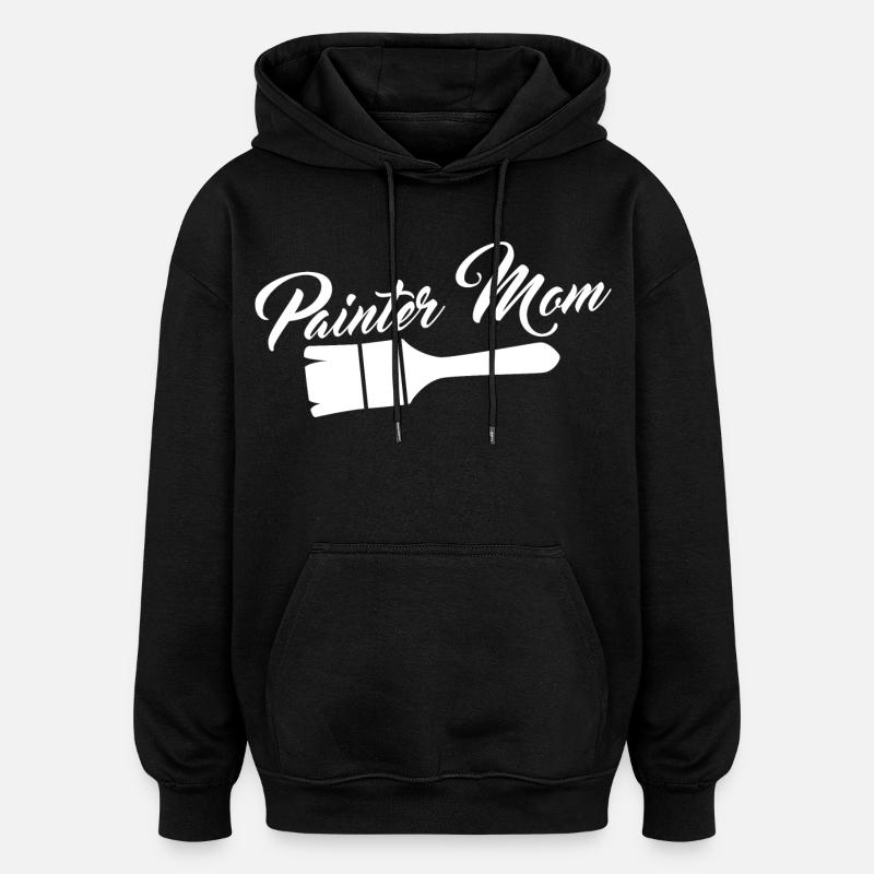 Maler Mutter - Oversized Unisex Hoodie - Schwarz