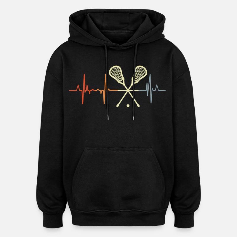 Palpitations de crosse - Sweat à capuche oversize unisexe - noir