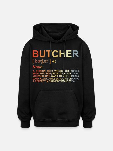 Fleischer Begriff - Oversized Unisex Hoodie - Schwarz