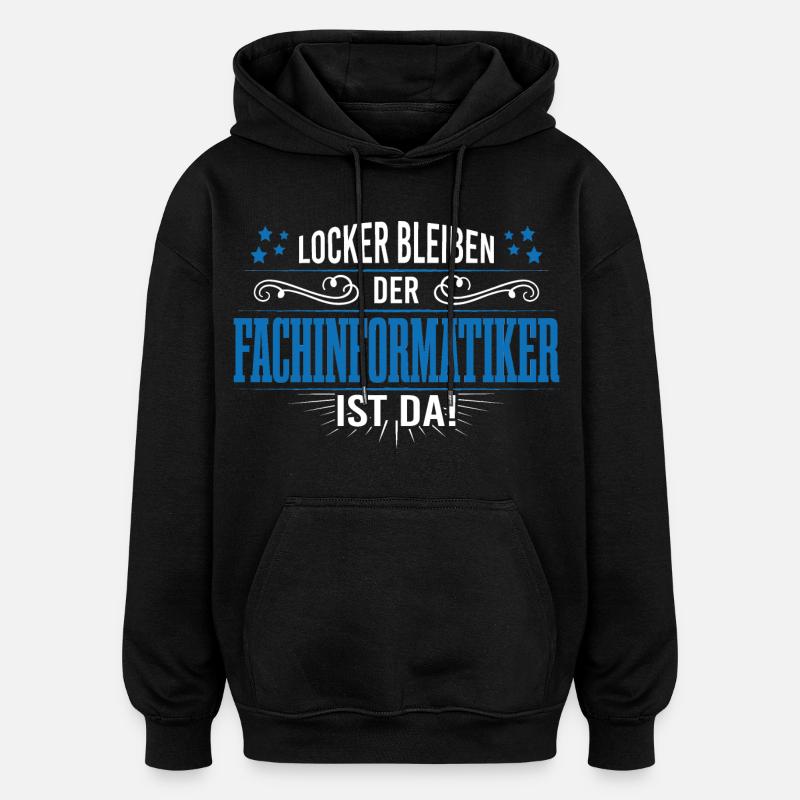 Fachinformatiker programmierer support admin - Oversized Unisex Hoodie - Schwarz