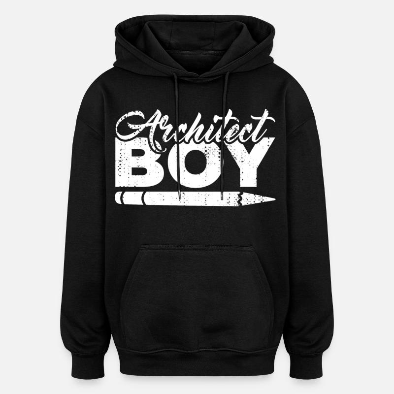 Architect Boy - Oversized Unisex Hoodie - black