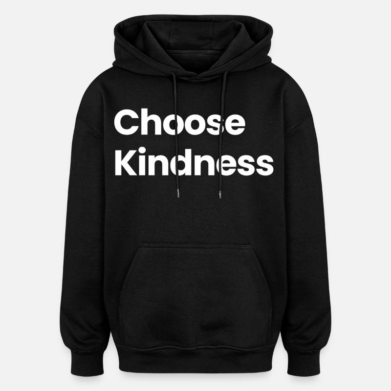 Choisir. Bonté - Sweat à capuche oversize unisexe - noir