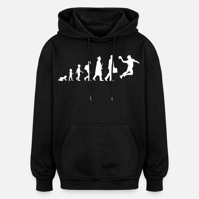 Evolution Handball - Oversized Unisex Hoodie - black