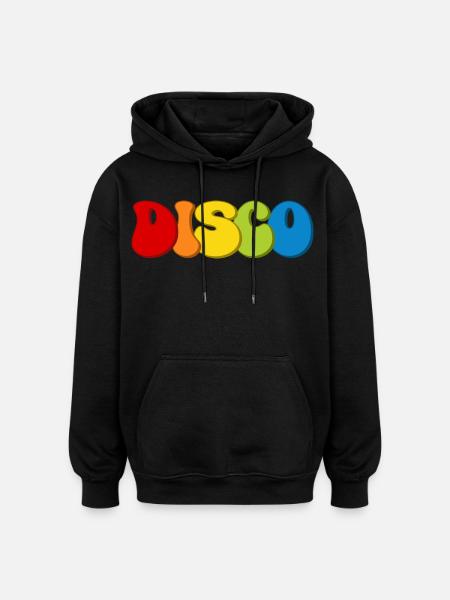 Disco - Oversized Unisex Hoodie - black