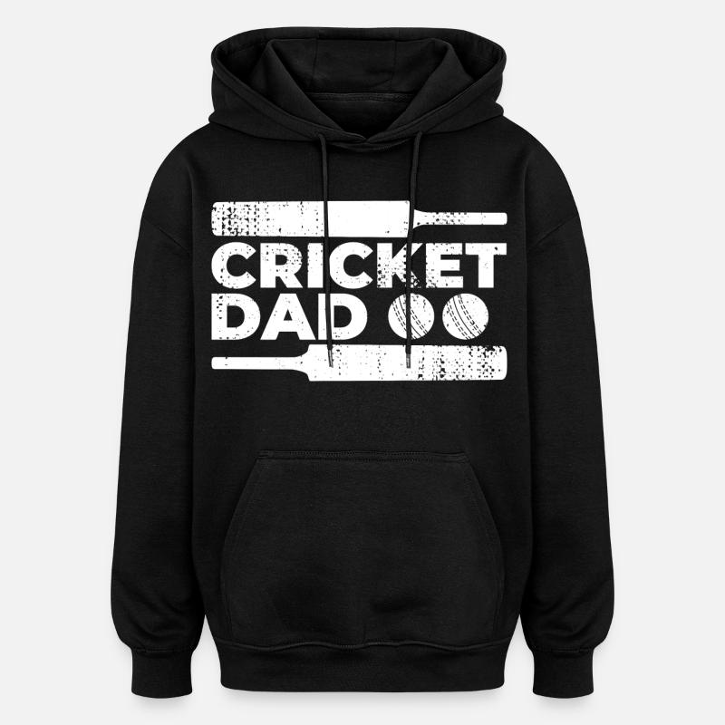 Kricket Vater - Oversized Unisex Hoodie - Schwarz