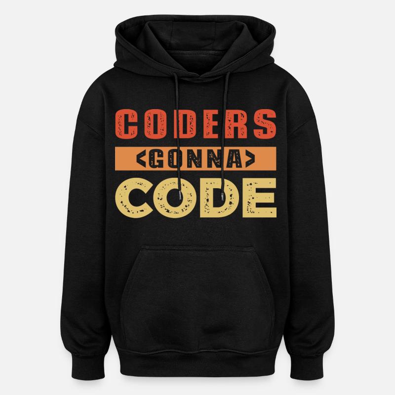 Developer Saying - Oversized Unisex Hoodie - black