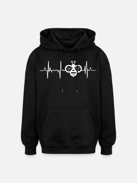 Beekeeper heartbeat - Oversized Unisex Hoodie - black