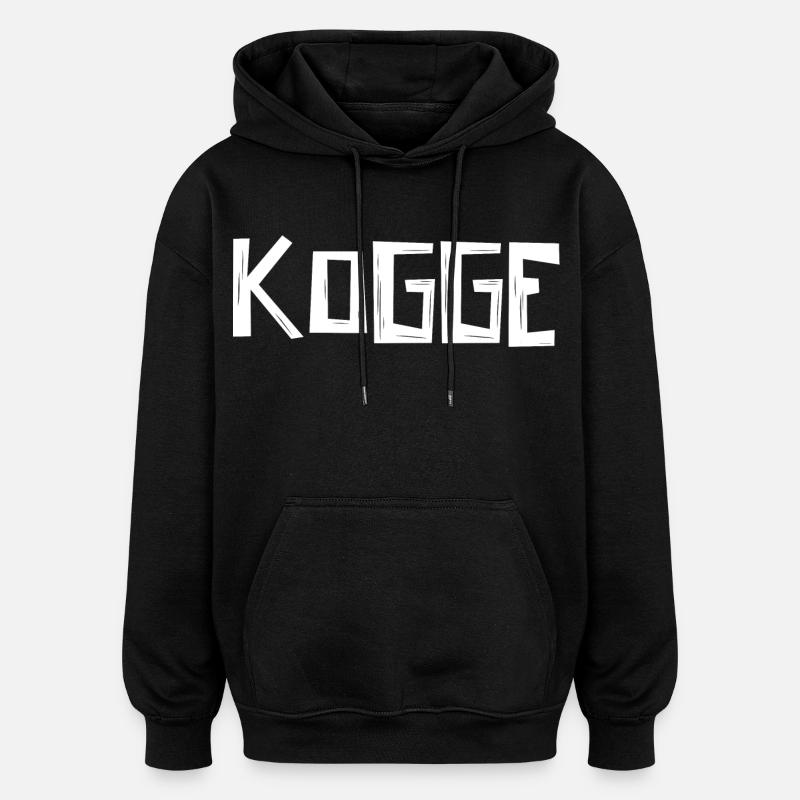 Dent - Sweat à capuche oversize unisexe - noir