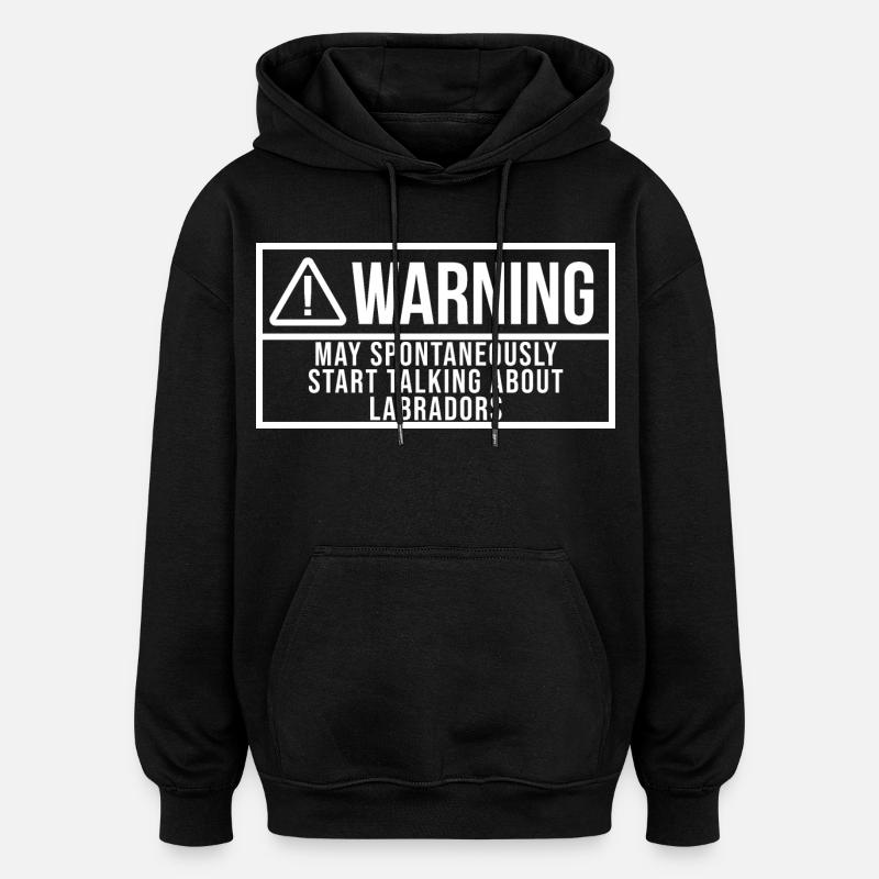 Labrador - Sweat à capuche oversize unisexe - noir