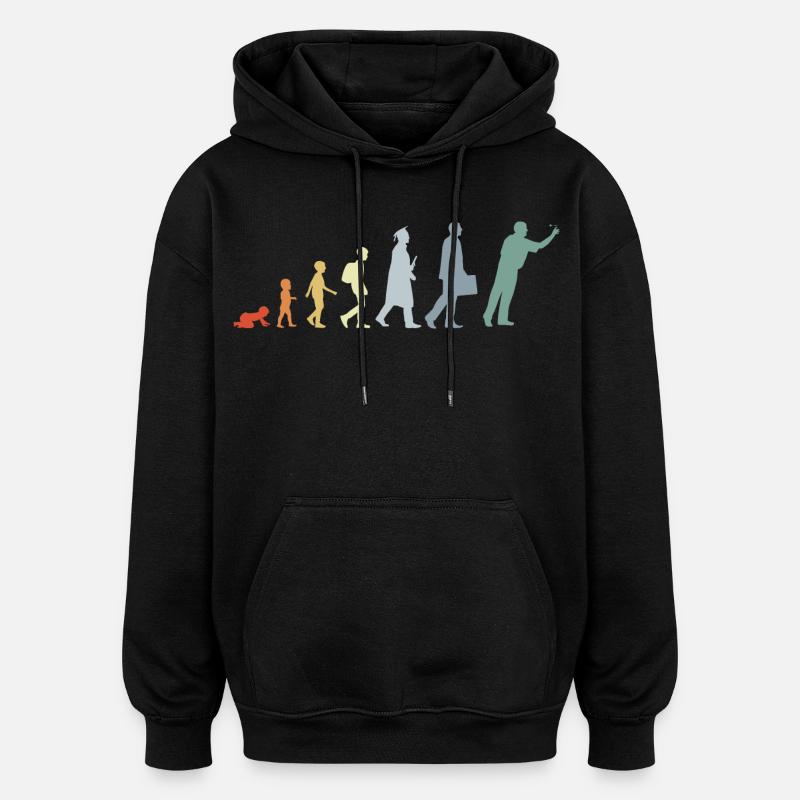 Darter Evolution - Oversized Unisex Hoodie - black