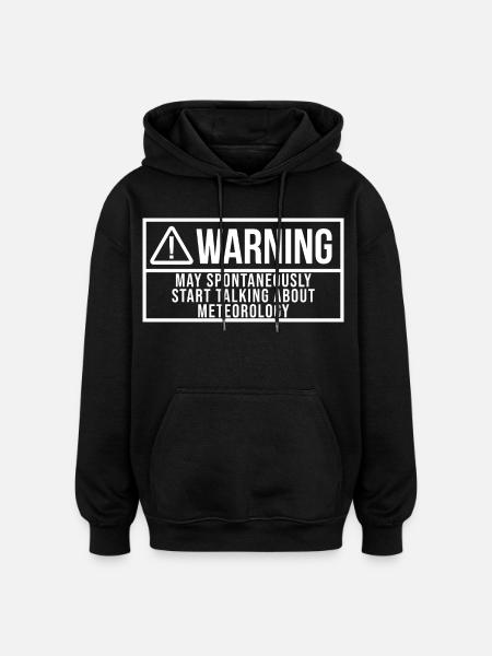 Meteorology Meteorology Meteorology - Oversized Unisex Hoodie - black