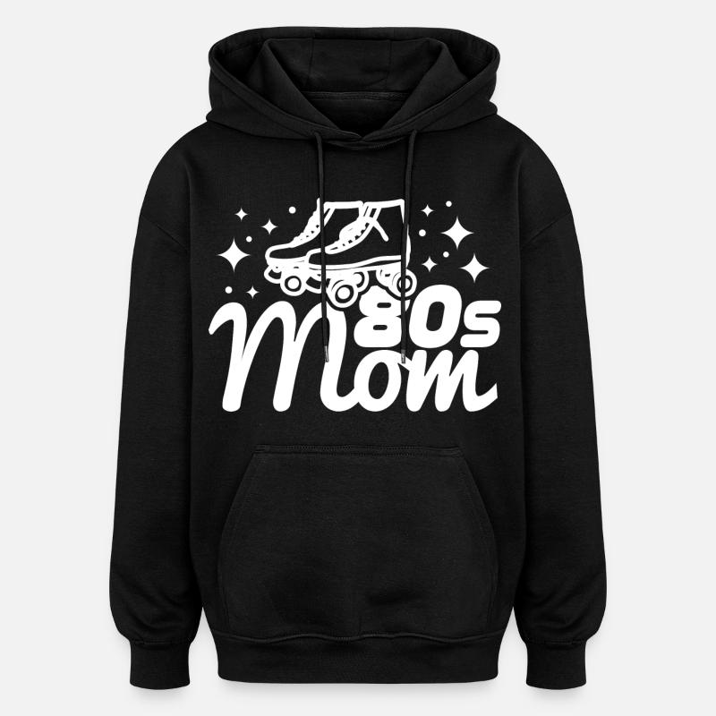 80er Mama - Oversized Unisex Hoodie - Schwarz