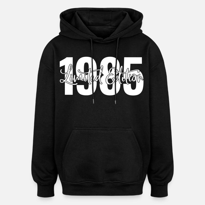 Edition limitée 1985 - Sweat à capuche oversize unisexe - noir