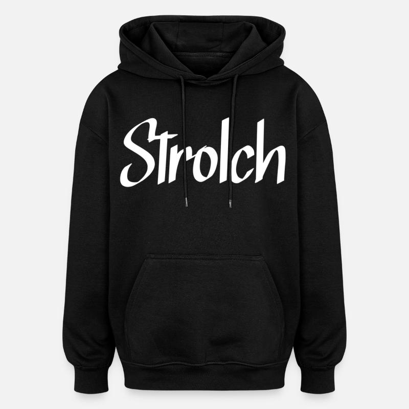Strolch - Oversized Unisex Hoodie - Schwarz