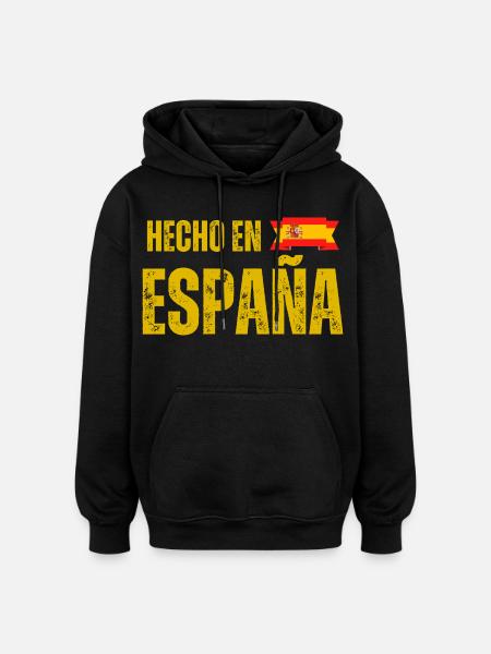 Made in Spain, Spanish pride - Oversized Unisex Hoodie - black