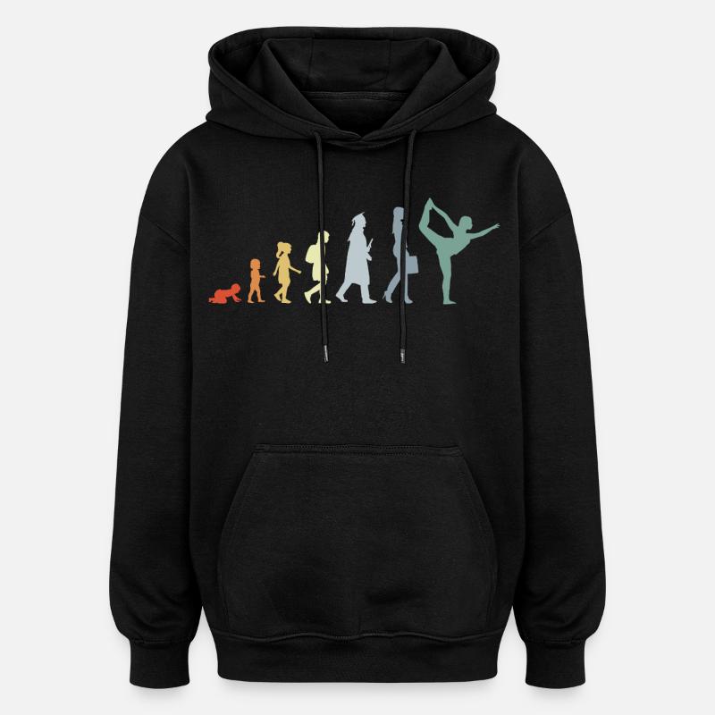 Devenir professeur de yoga - Sweat à capuche oversize unisexe - noir
