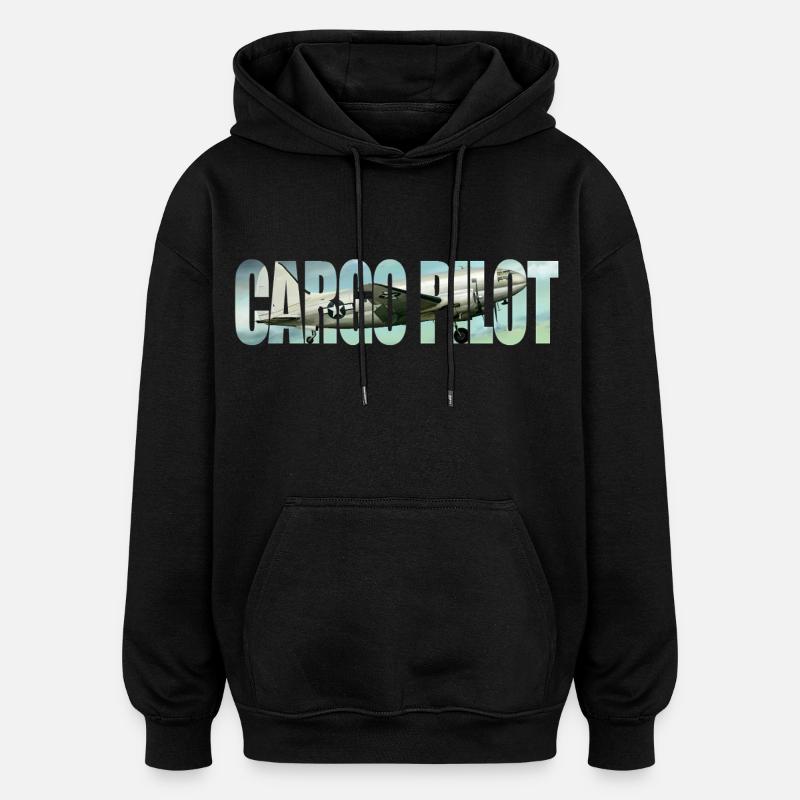 Cargo pilot C-46 - Oversized Unisex Hoodie - black