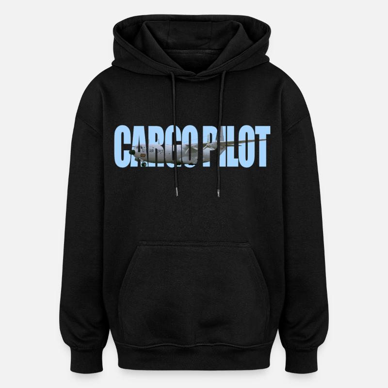 Cargo pilot C-133 - Oversized Unisex Hoodie - black