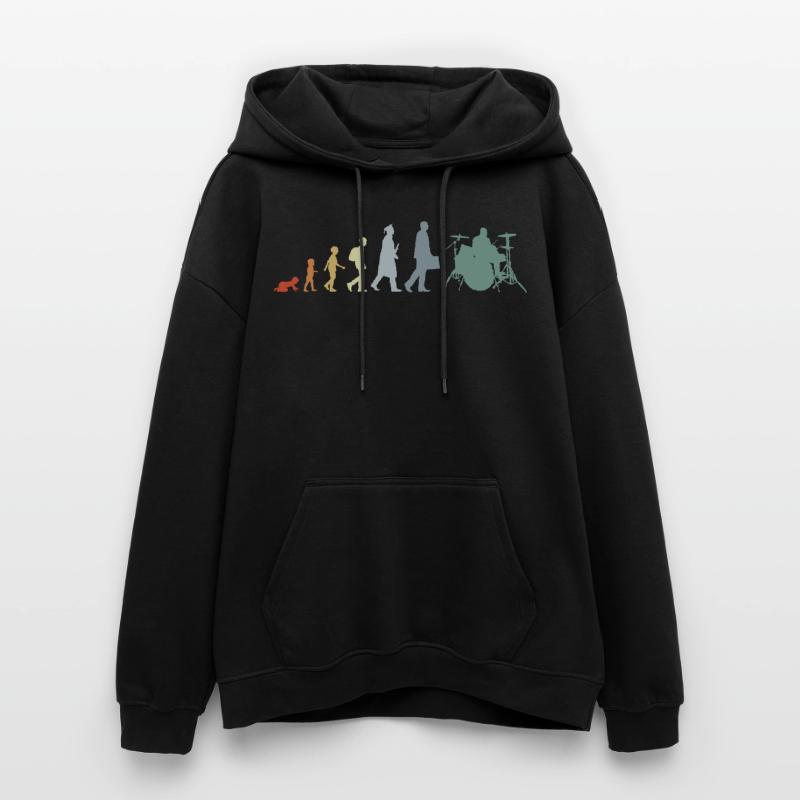 Drummer Evolution Oversized Unisex Hoodie