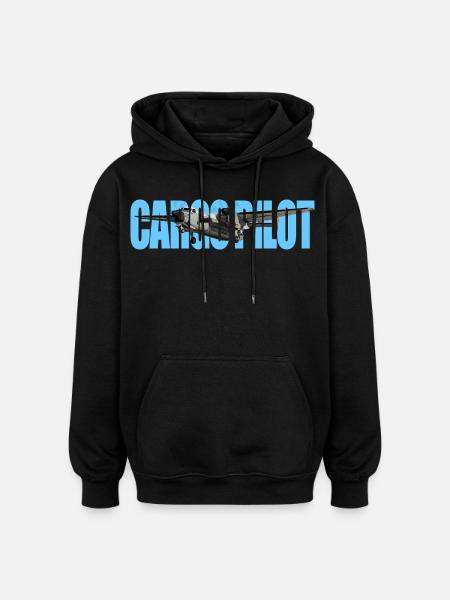 Cargo pilot C-2A - Oversized Unisex Hoodie - black