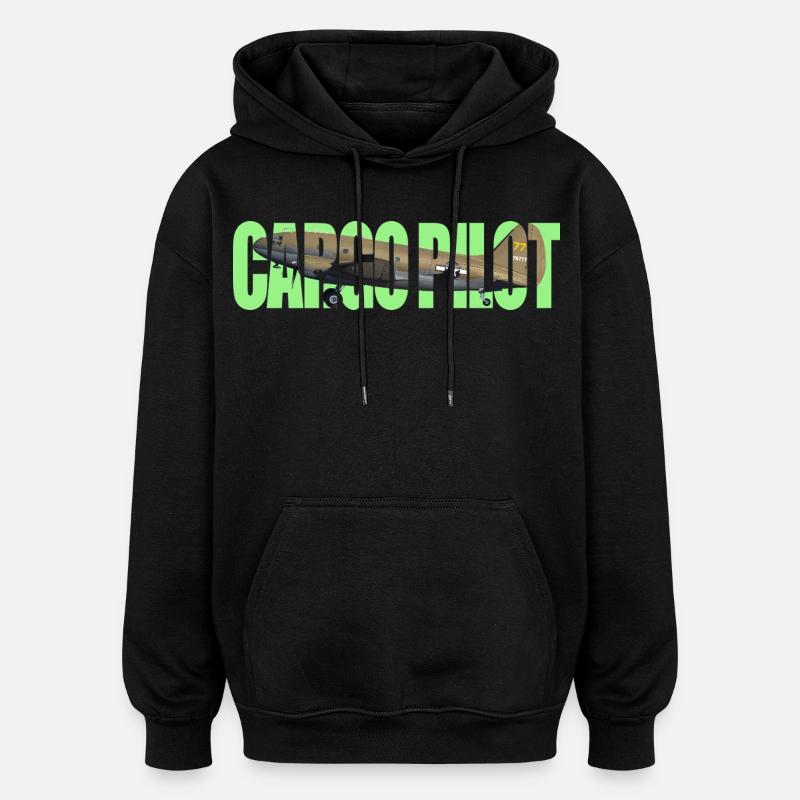 Cargo pilot C-46 - Oversized Unisex Hoodie - black