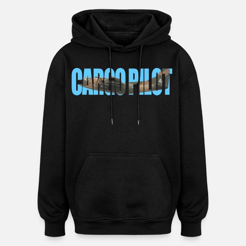 Pilote cargo C-123 - Sweat à capuche oversize unisexe - noir