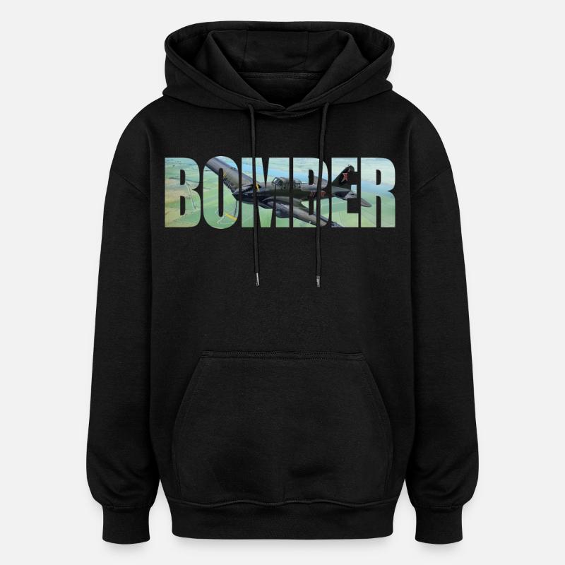 bombardier IL-2 - Sweat à capuche oversize unisexe - noir