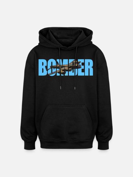 Bomber Avro Lancaster - Oversized Unisex Hoodie - black
