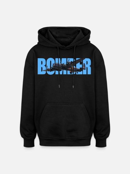 Bomber Avro Lancaster - Oversized Unisex Hoodie - black