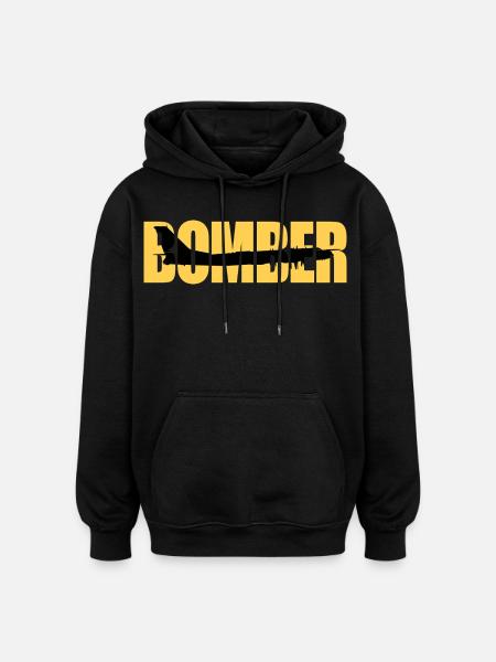 Bomber Tu-95 - Oversized Unisex Hoodie - black