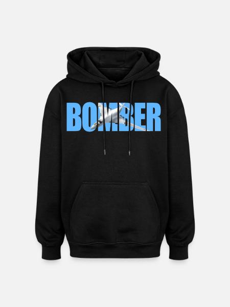 Bomber Tu-160 - Oversized Unisex Hoodie - black