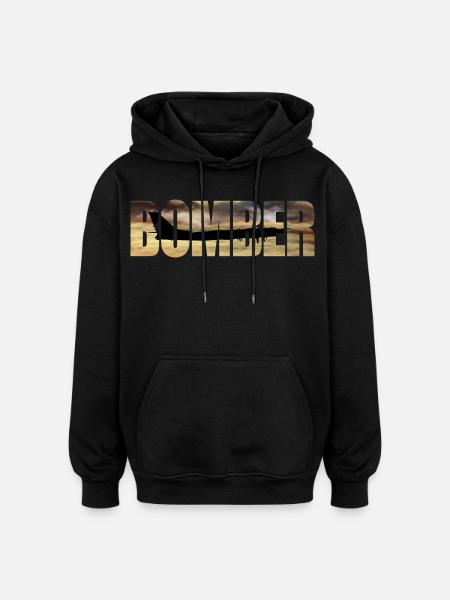 Bomber Tu-95 - Oversized Unisex Hoodie - black