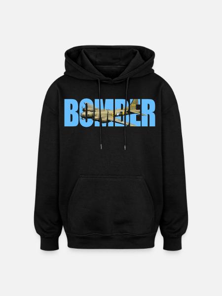 Bomber B-17 Flying Fortress - Oversized Unisex Hoodie - black