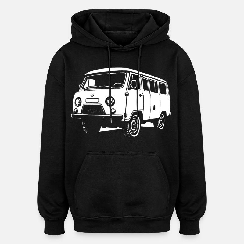 Brotbox auf Rädern - Oversized Unisex Hoodie - Schwarz