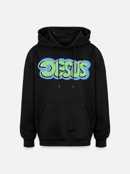 Jesus - Oversized Unisex Hoodie - black