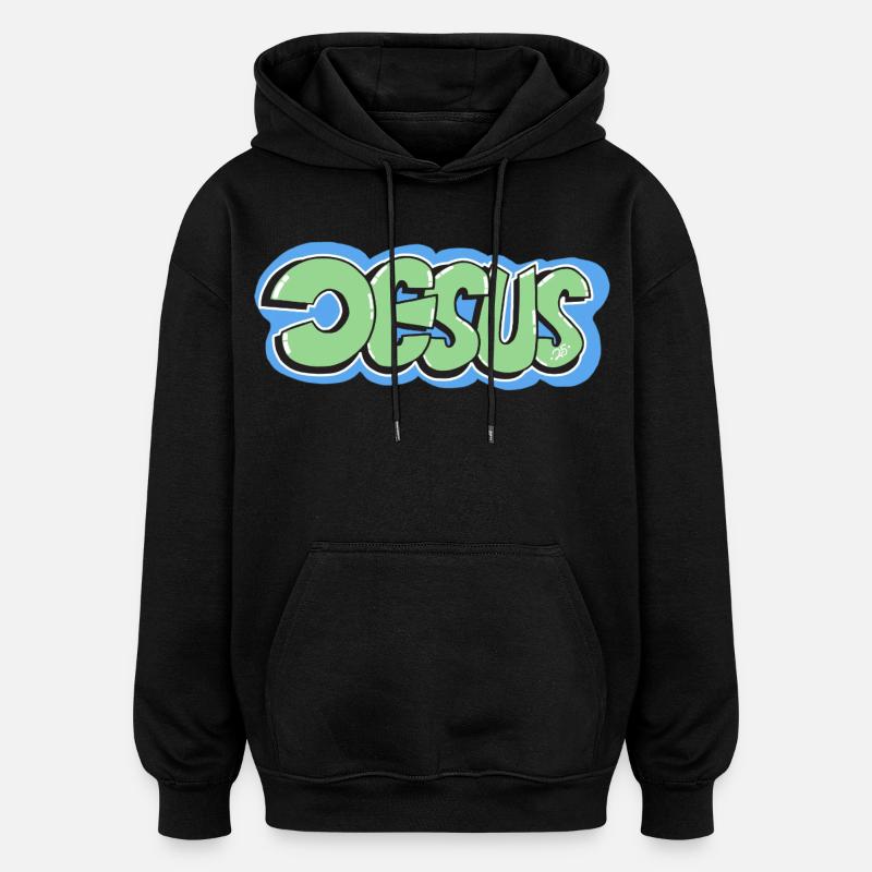 Jesus - Oversized Unisex Hoodie - black