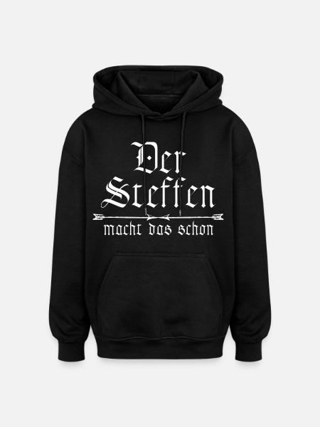 Steffen is already doing it - Oversized Unisex Hoodie - black