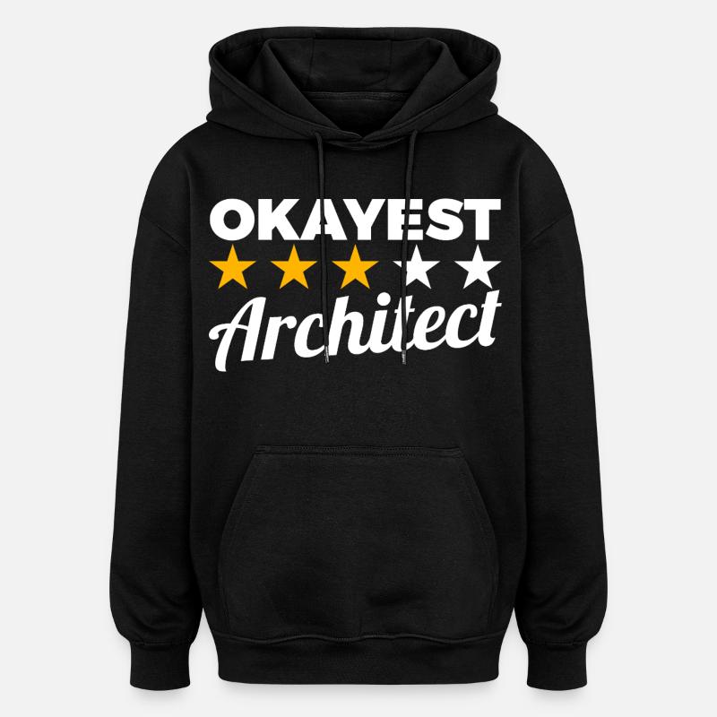 Average Architect - Oversized Unisex Hoodie - black