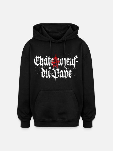 Chateauneuf-du-pape_anarchie - Oversized Unisex Hoodie - black