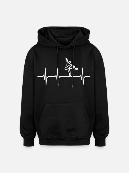 Ballet dancer Pulsschlag - Oversized Unisex Hoodie - black