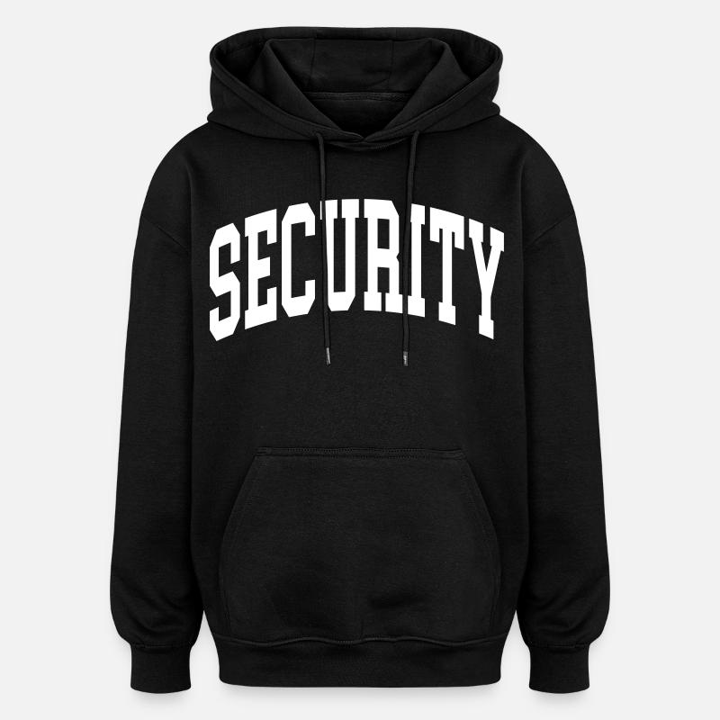 Sécurité - Sweat à capuche oversize unisexe - noir