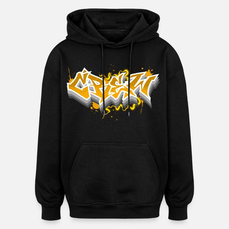 équipage - Sweat à capuche oversize unisexe - noir