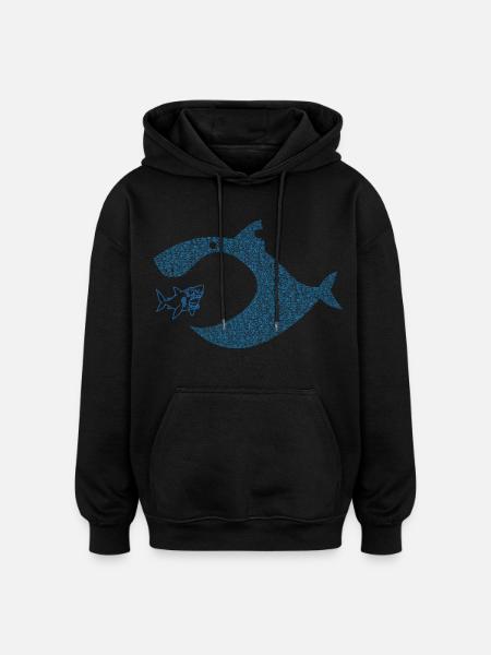 Pececitos Unidos S.I. - Sweat à capuche oversize unisexe - noir