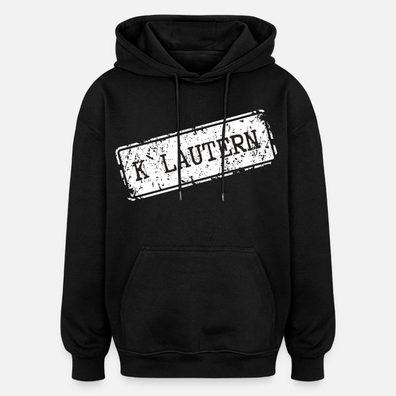 Kaiserslautern - Sweat à capuche oversize unisexe - noir