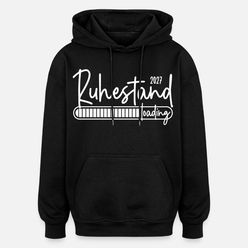 Retirement 2027 loading - Oversized Unisex Hoodie - black