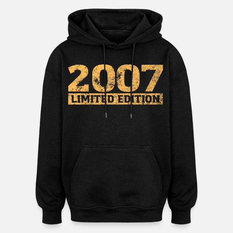 Édition Limitée 2007 18ème Cadeau d’Anniversaire - Sweat à capuche oversize unisexe - noir