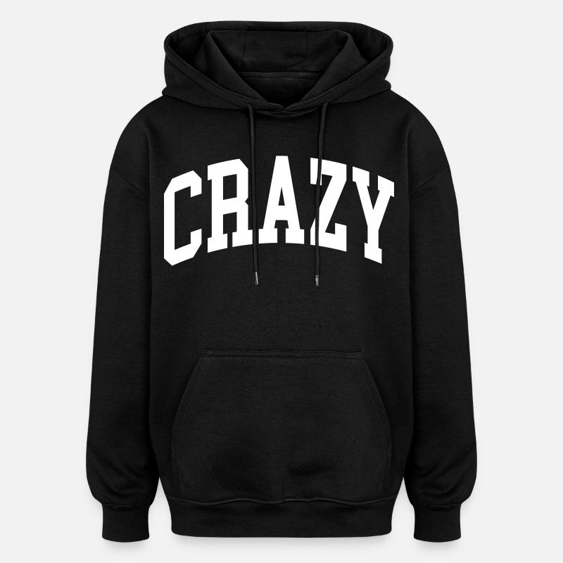 Fou - Sweat à capuche oversize unisexe - noir