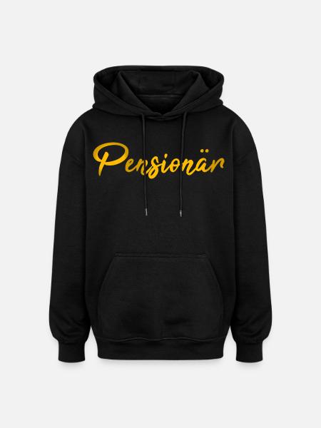 Scripture Pensioner Gift - Oversized Unisex Hoodie - black