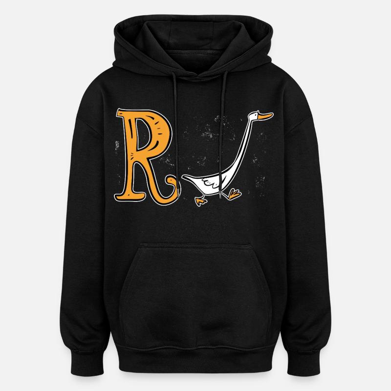 Pension Canard - Retraite - Rente - Sweat à capuche oversize unisexe - noir