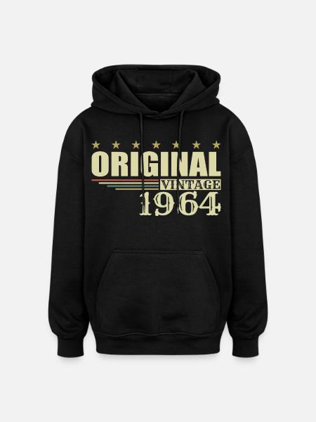 1964 Birthday 1964 - Oversized Unisex Hoodie - black